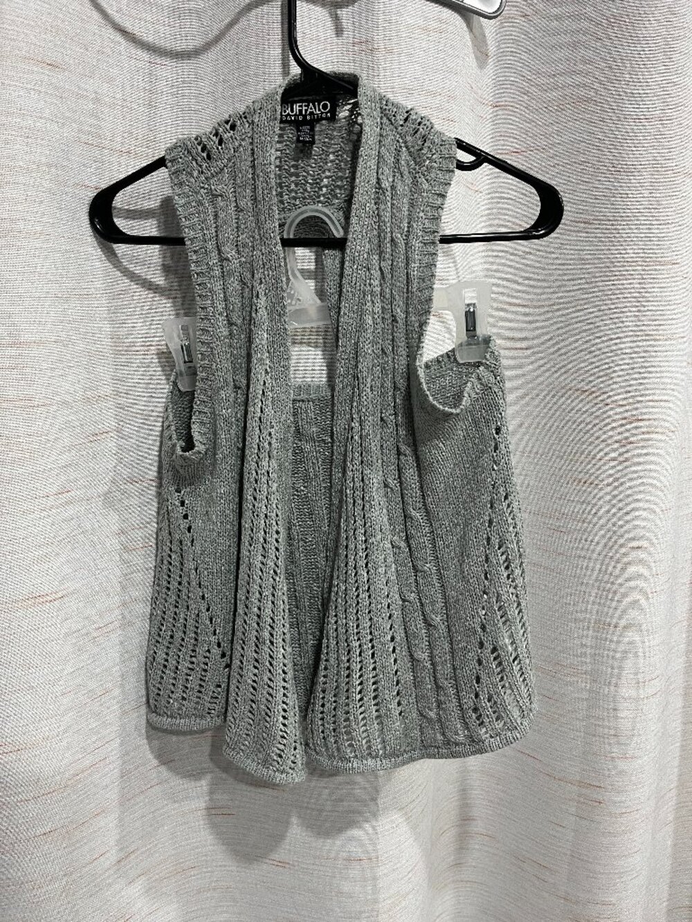 Women's Grey Medium Knit Cardigan Kim & Co. (065)